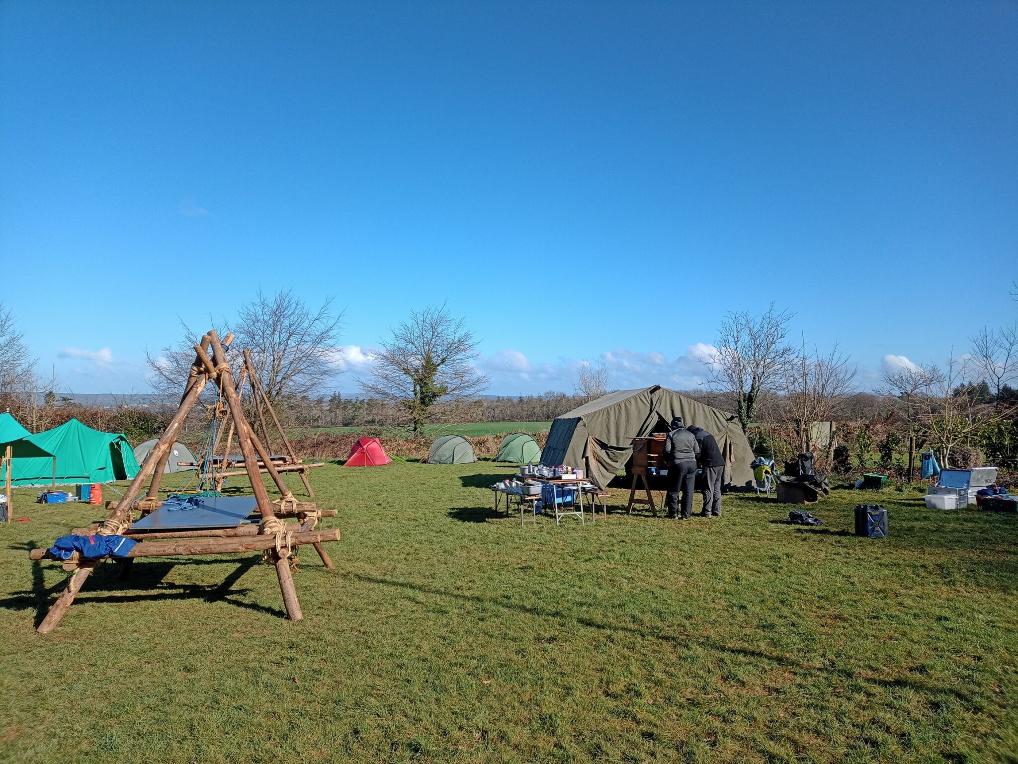 View of camp site
